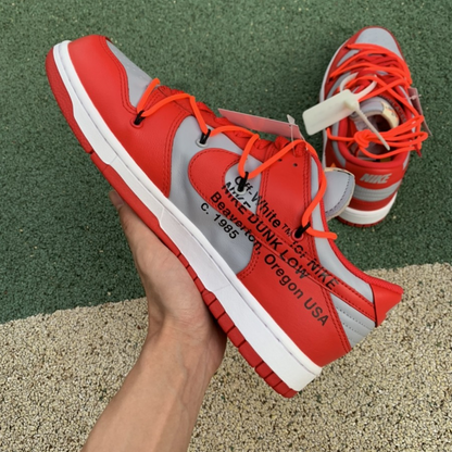 Off-White x Dunk Low 'University Red'